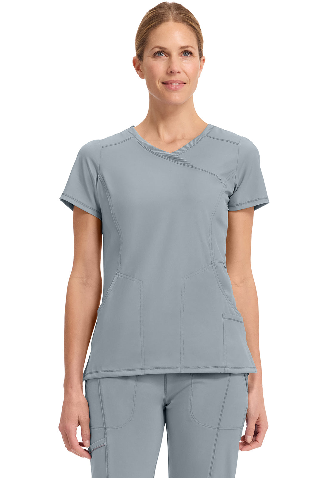 Infinity by Cherokee Mock Wrap Top