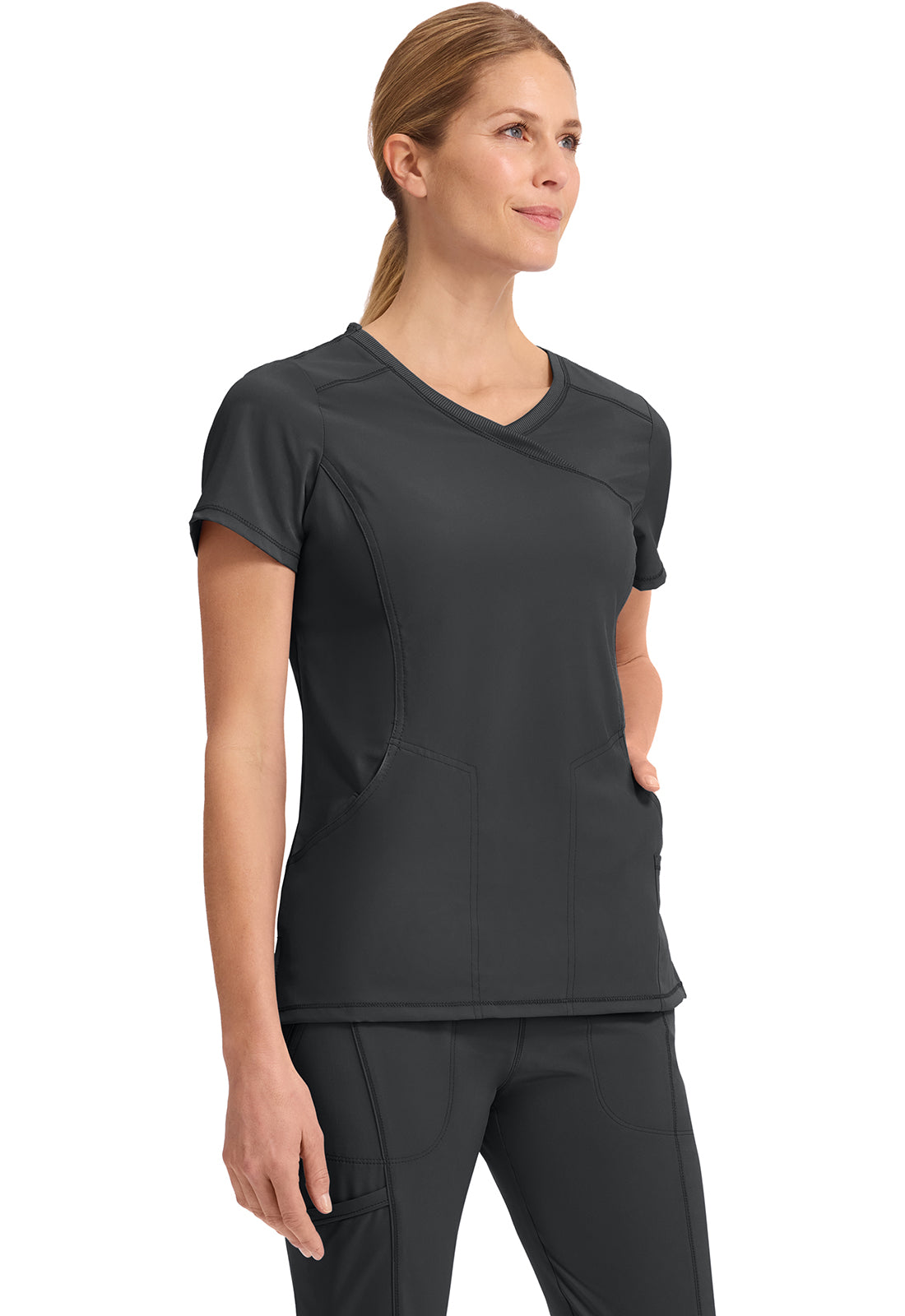 Infinity by Cherokee Mock Wrap Top