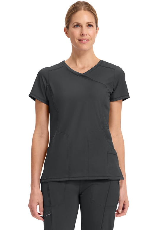 Infinity by Cherokee Mock Wrap Top