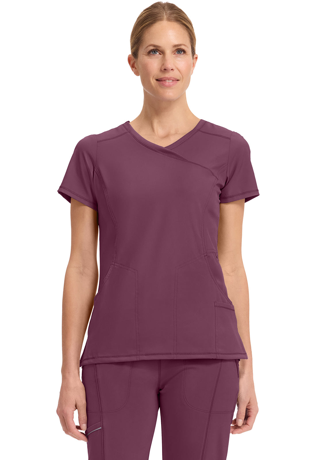 Infinity by Cherokee Mock Wrap Top