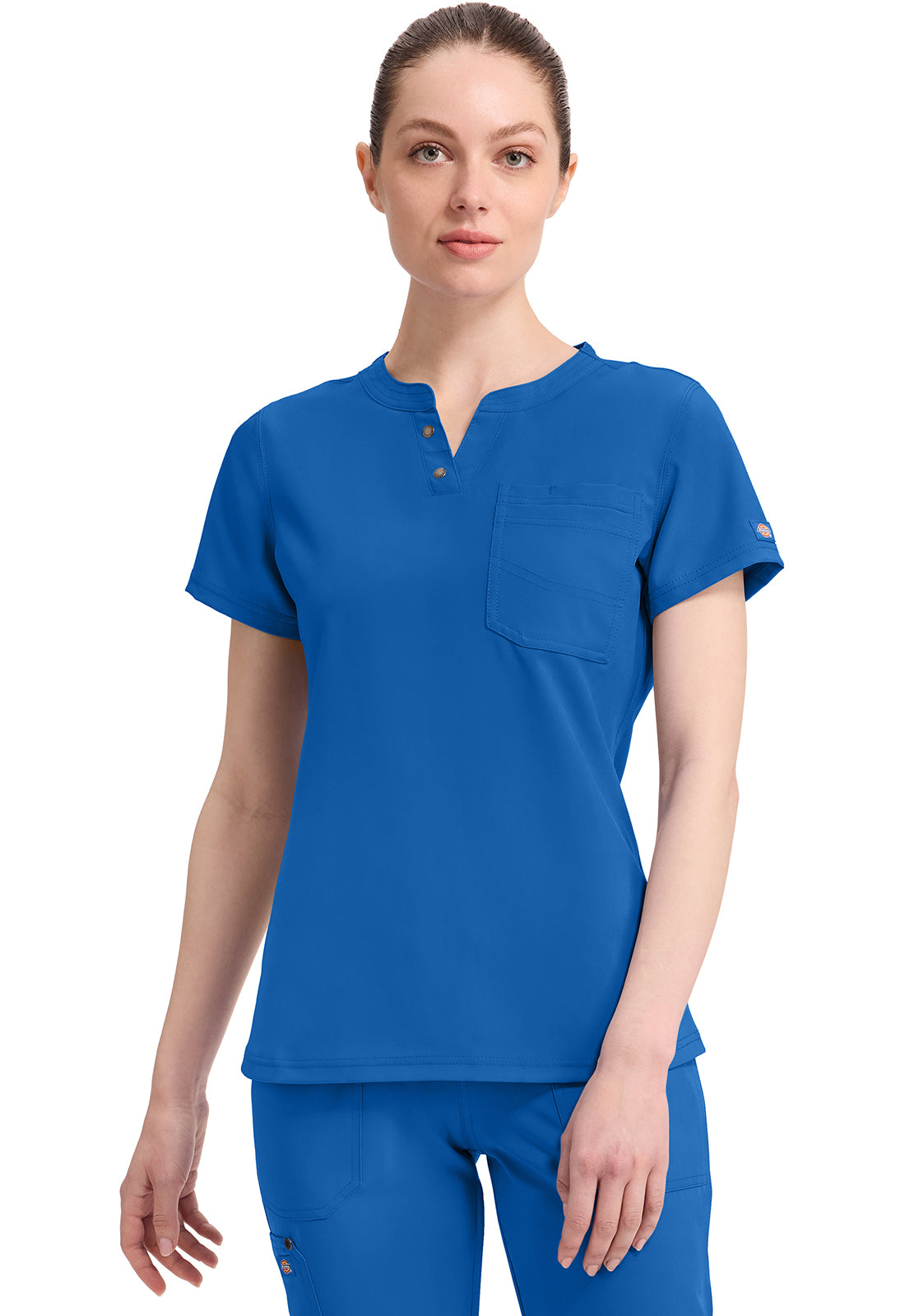 LOW STOCK- Discontinued  Dickies Round Neck Henley Top